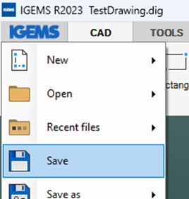 Save – IGEMS Support center